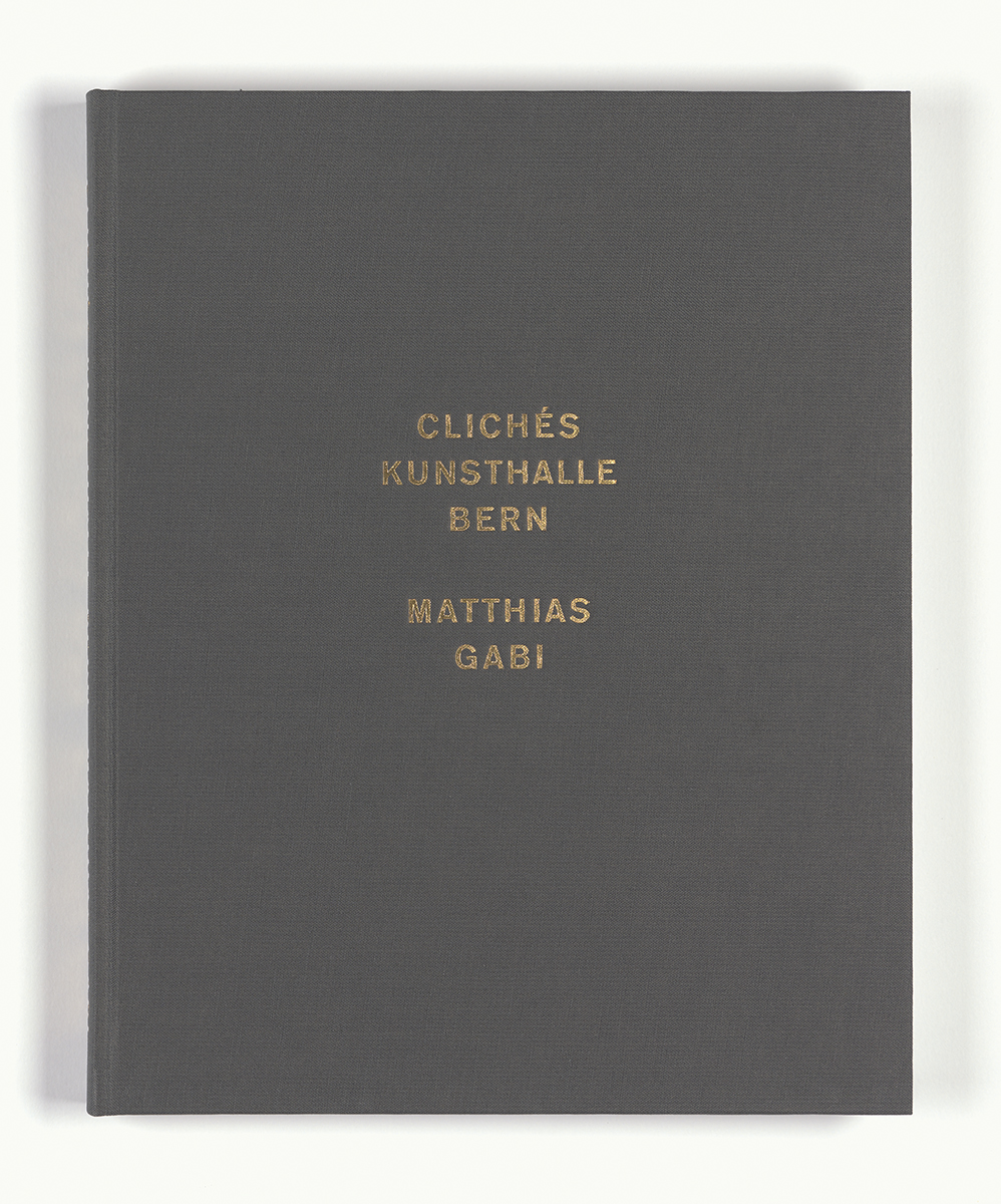 Matthias Gabi Clichés Kunsthalle Bern Artist's Book Künstlerbuch